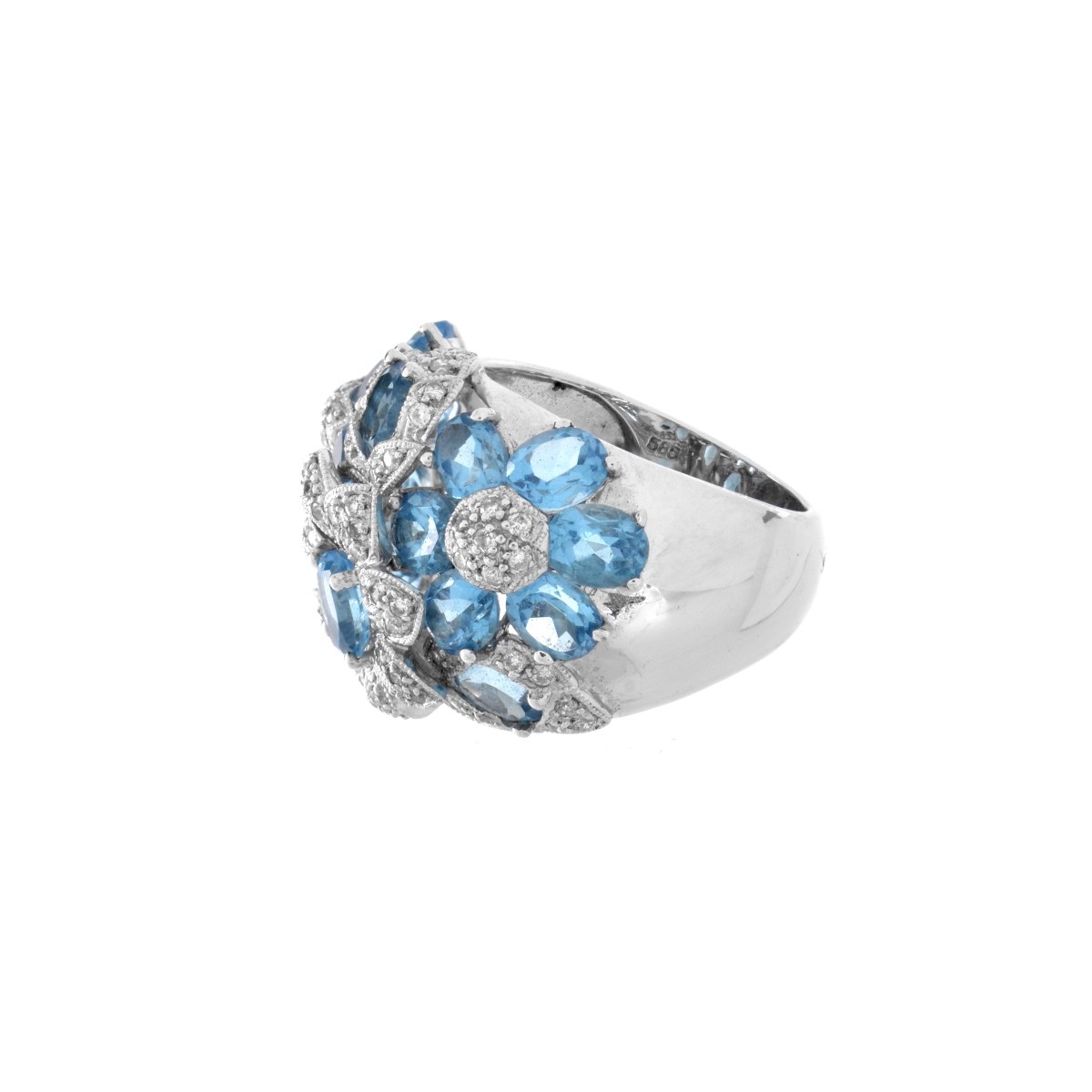 Topaz, Diamond and 14K Ring