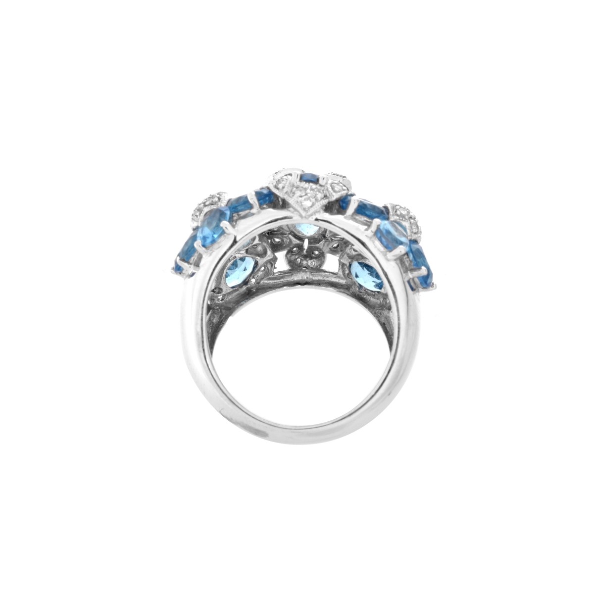 Topaz, Diamond and 14K Ring