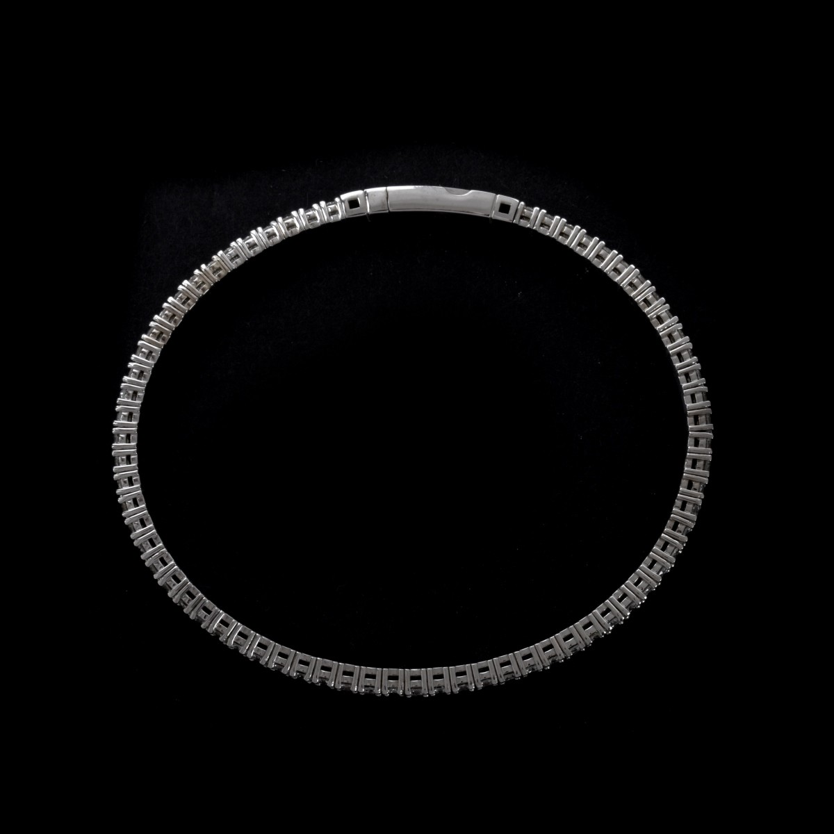 Diamond and 14K Bangle Bracelet