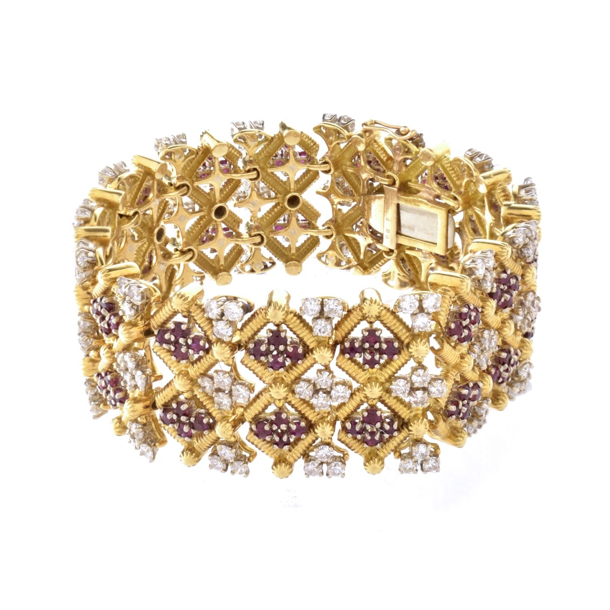 Ruby, Diamond, and 18K Bracelet