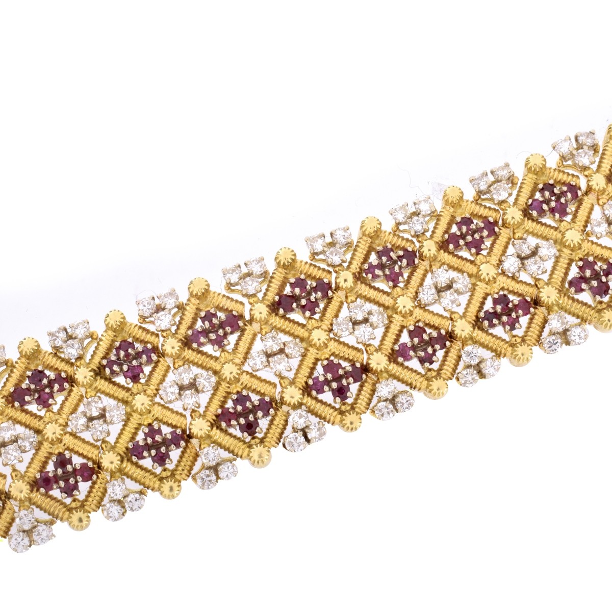 Ruby, Diamond, and 18K Bracelet