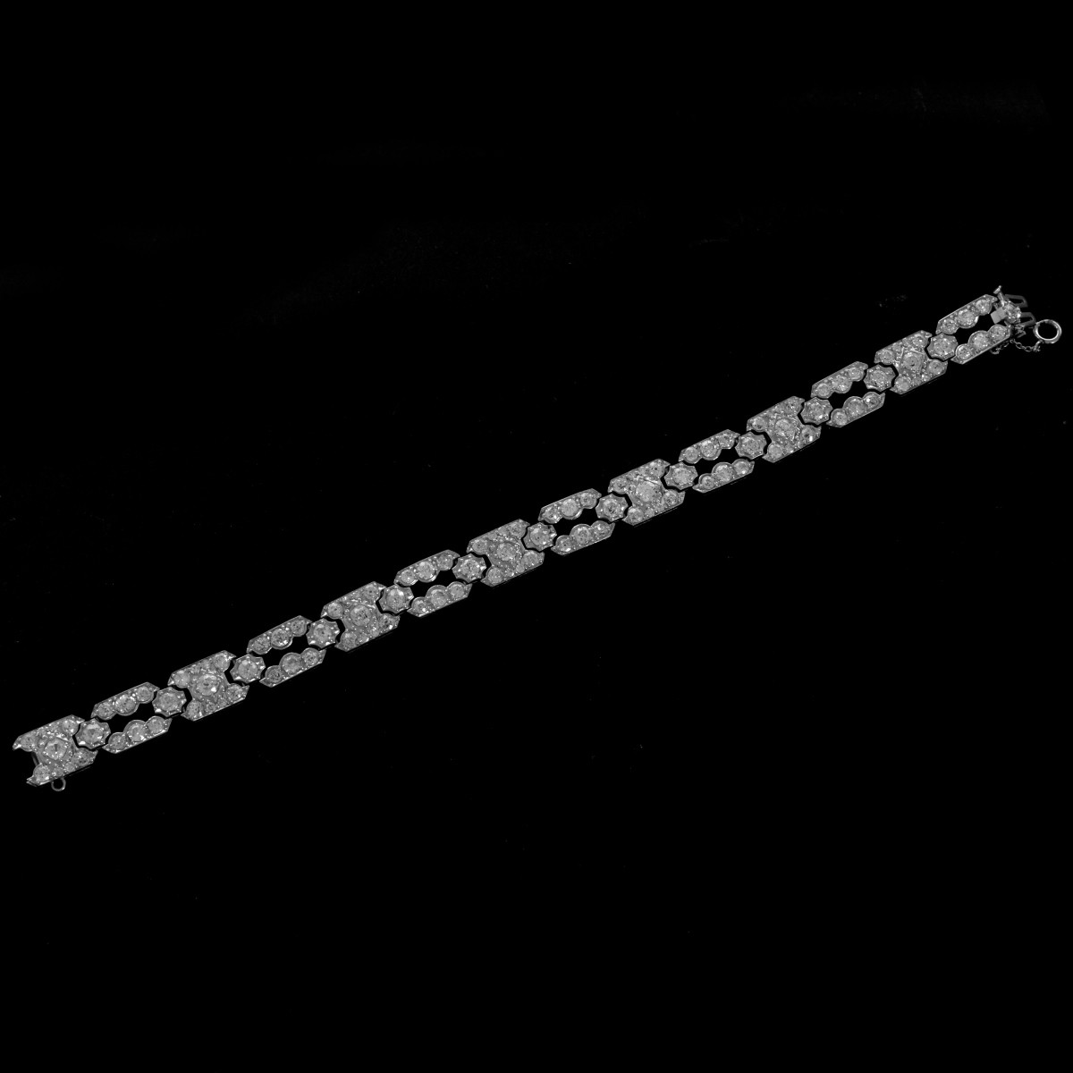 Diamond and Platinum Tennis Bracelet