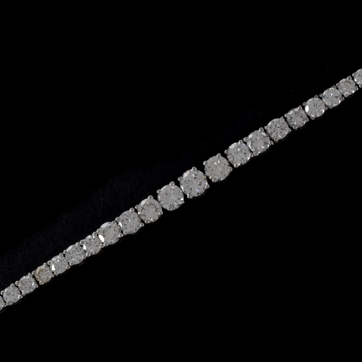 Diamond and Platinum Tennis Bracelet