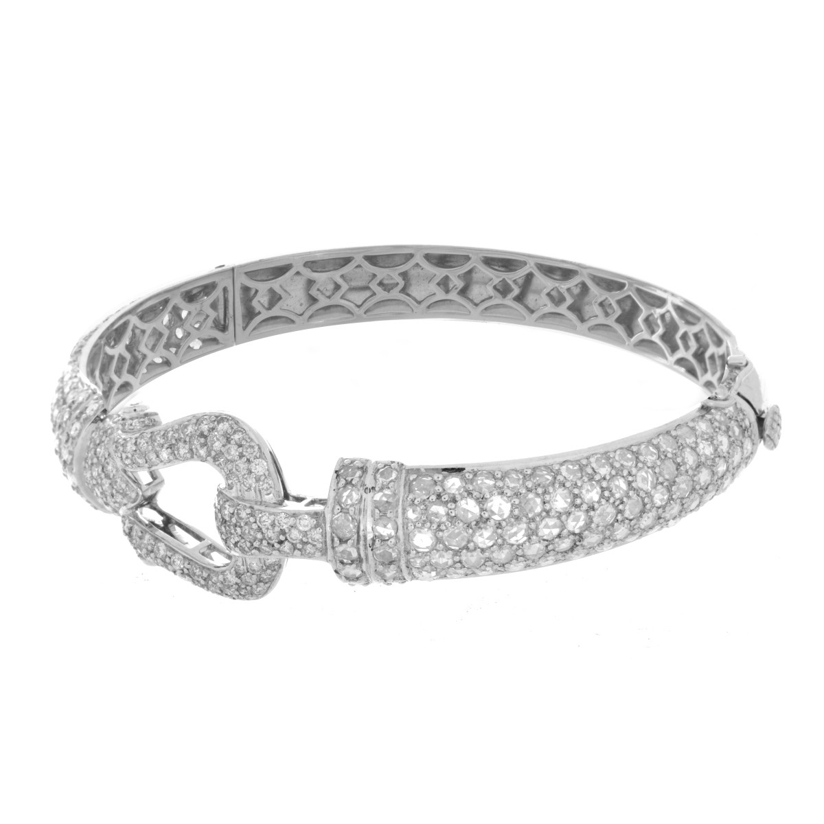 Diamond and 18K Bangle Bracelet