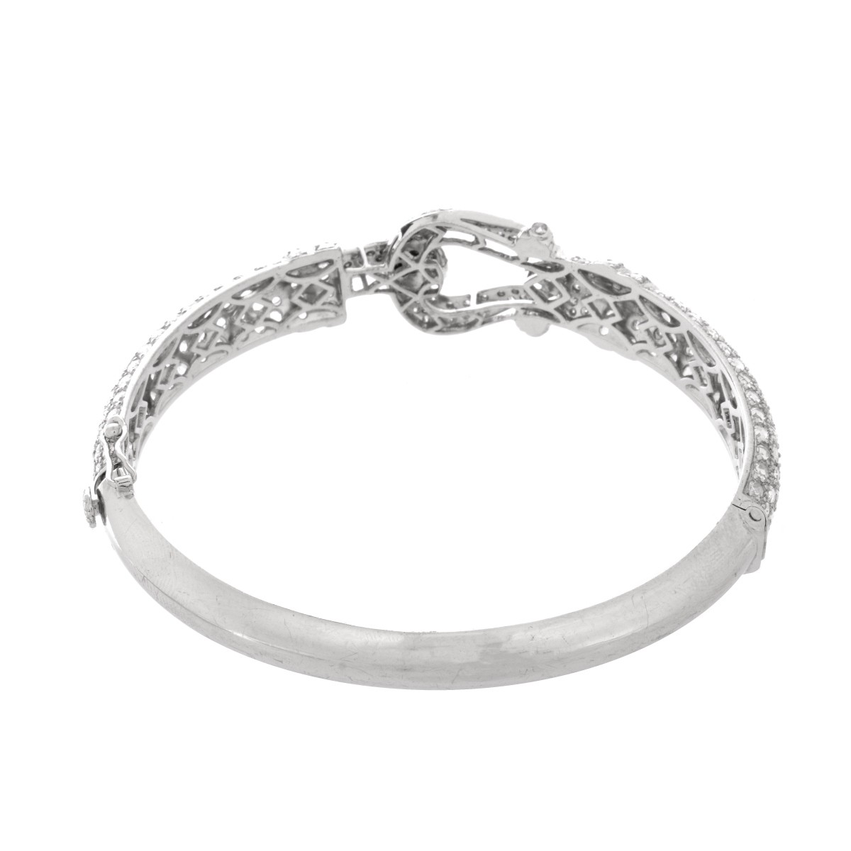 Diamond and 18K Bangle Bracelet