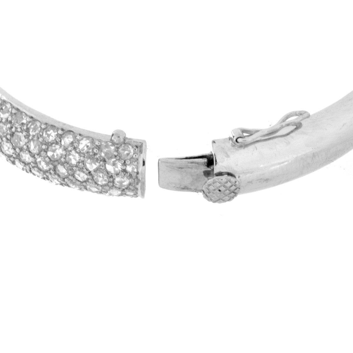 Diamond and 18K Bangle Bracelet