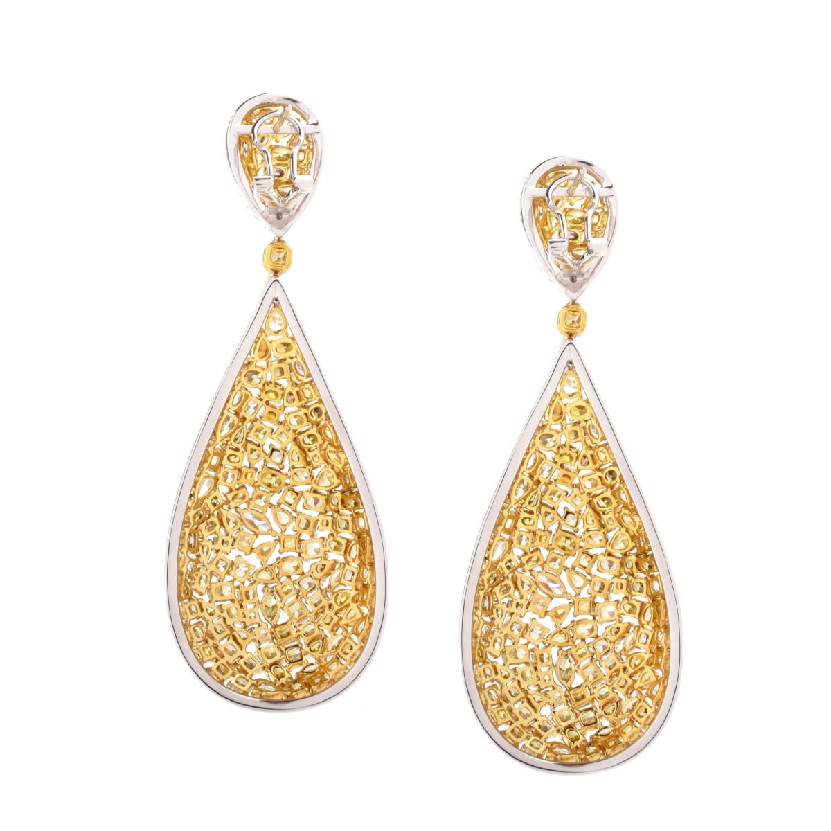 Diamond and 18K Earrings