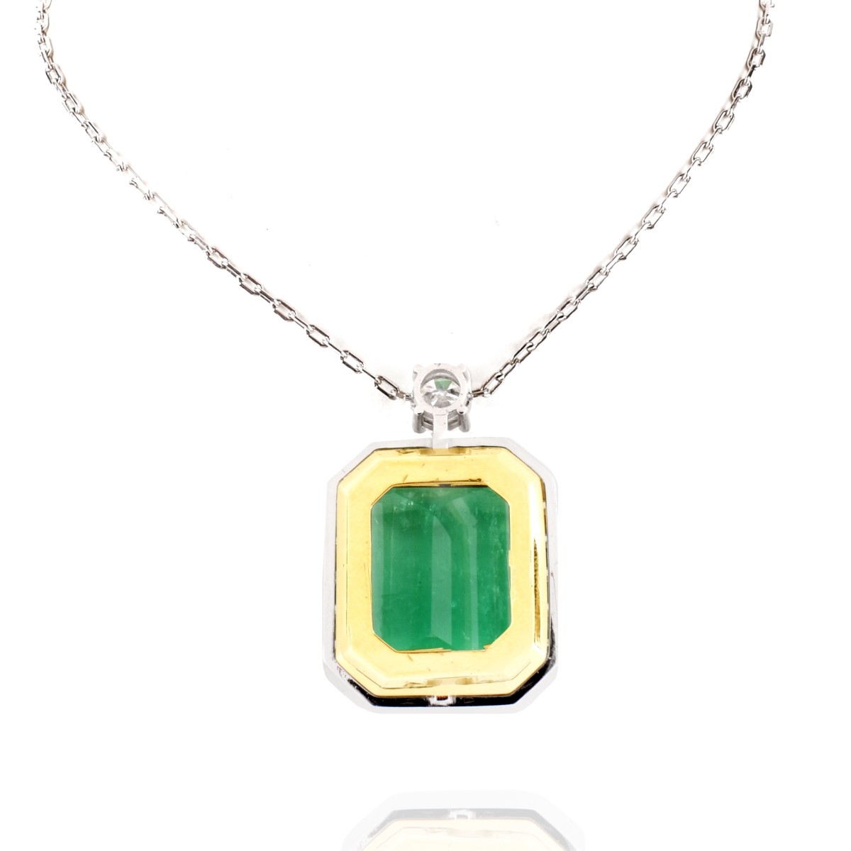 AGL/GIA Emerald and Diamond Necklace