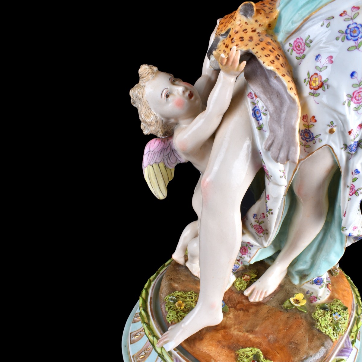 Impressive Pair of Meissen Porcelain Figural Group