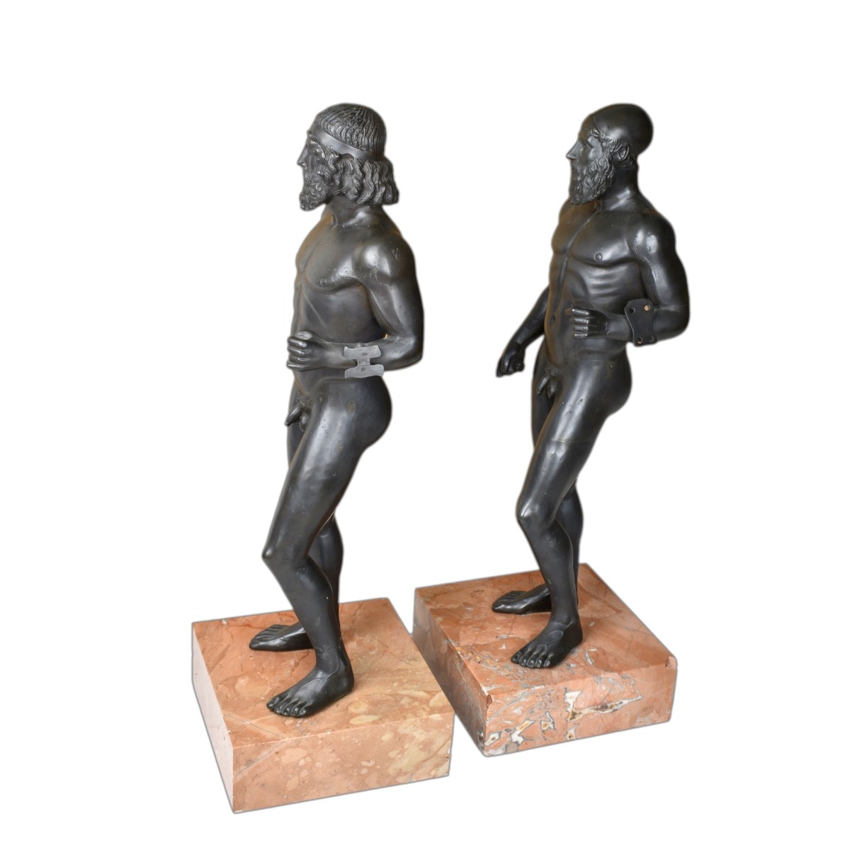 Pair of Neoclassical Style Bronze Sculptures