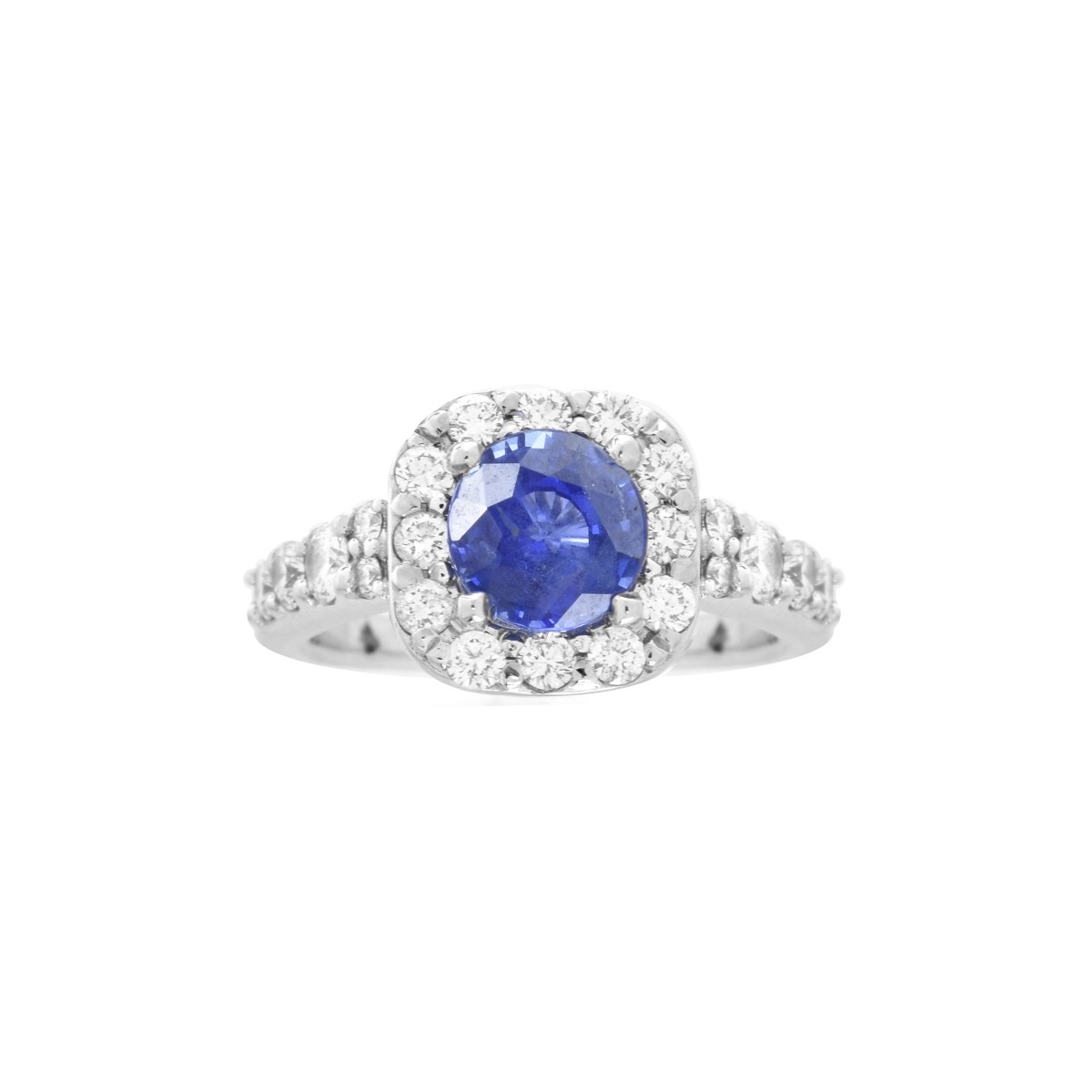 GIA Burma Sapphire and 14K Ring