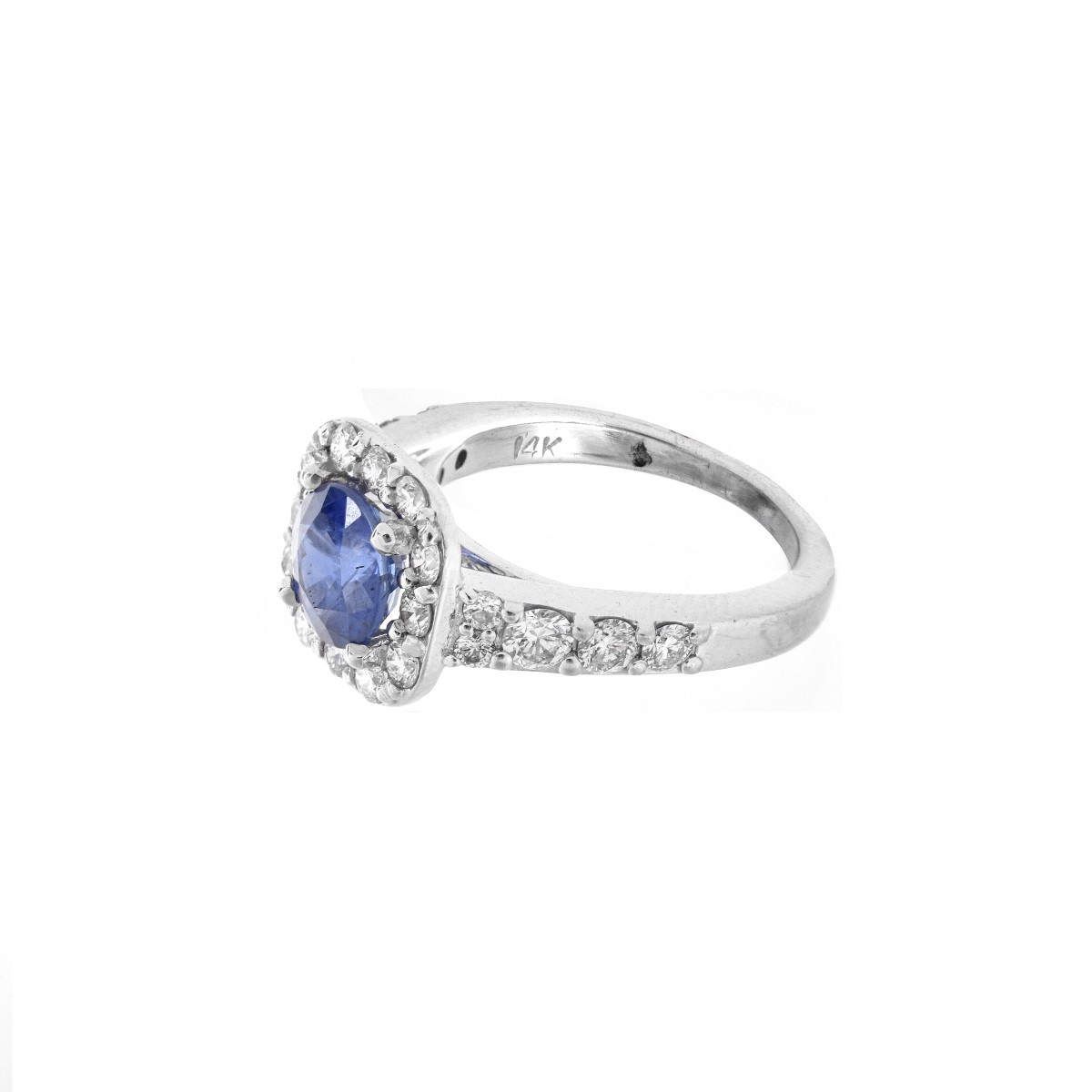 GIA Burma Sapphire and 14K Ring