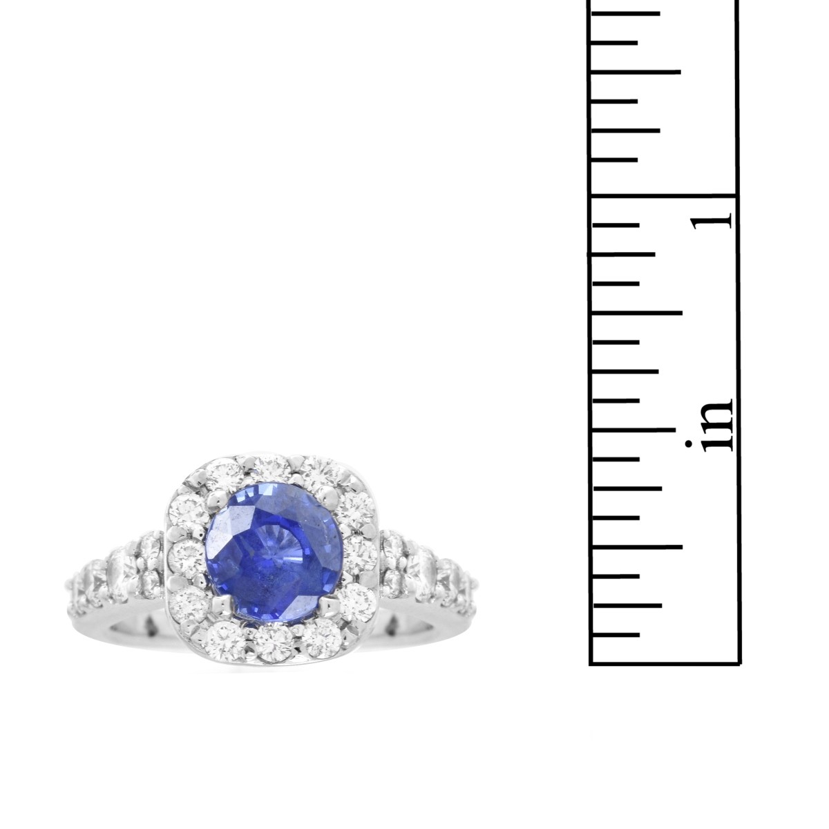 GIA Burma Sapphire and 14K Ring