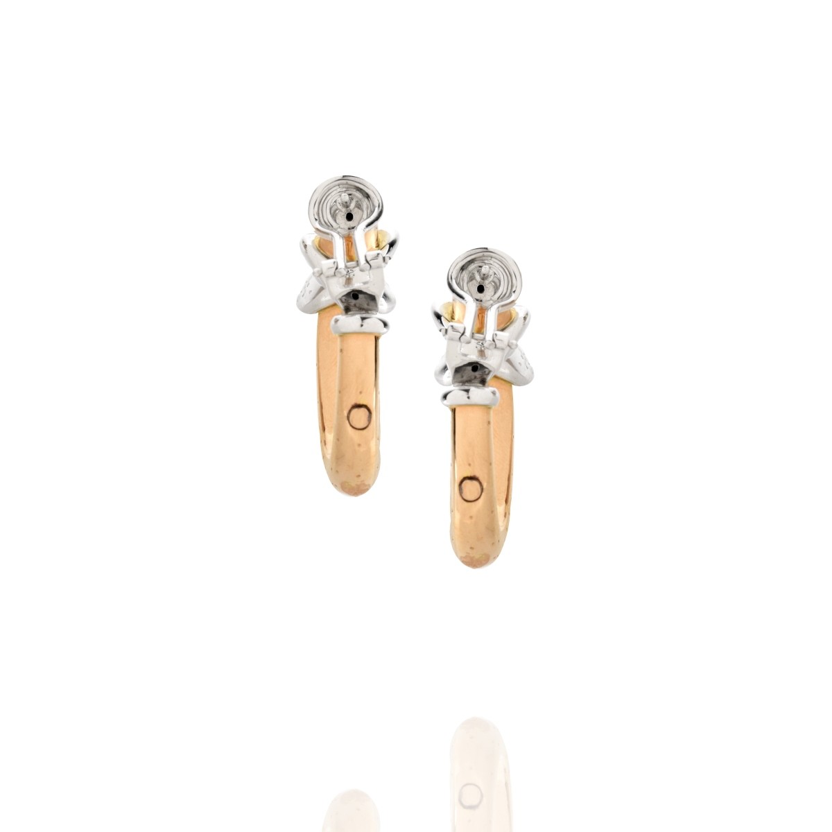 18K and Diamond Earrings