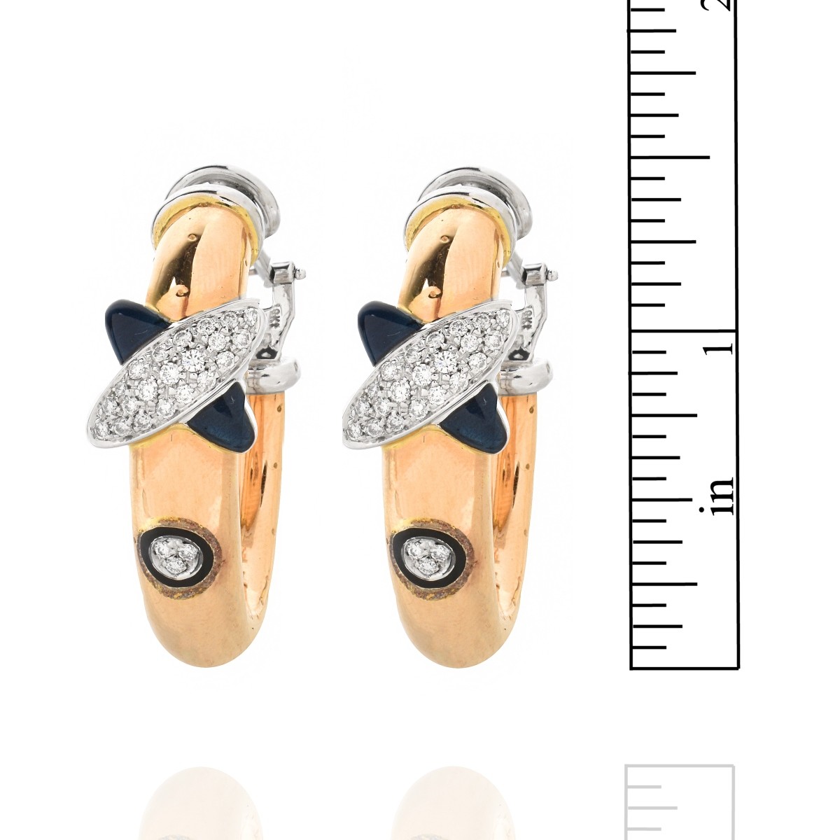 18K and Diamond Earrings