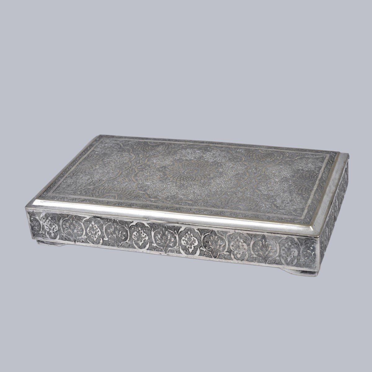 Antique Persian 84 Silver Box