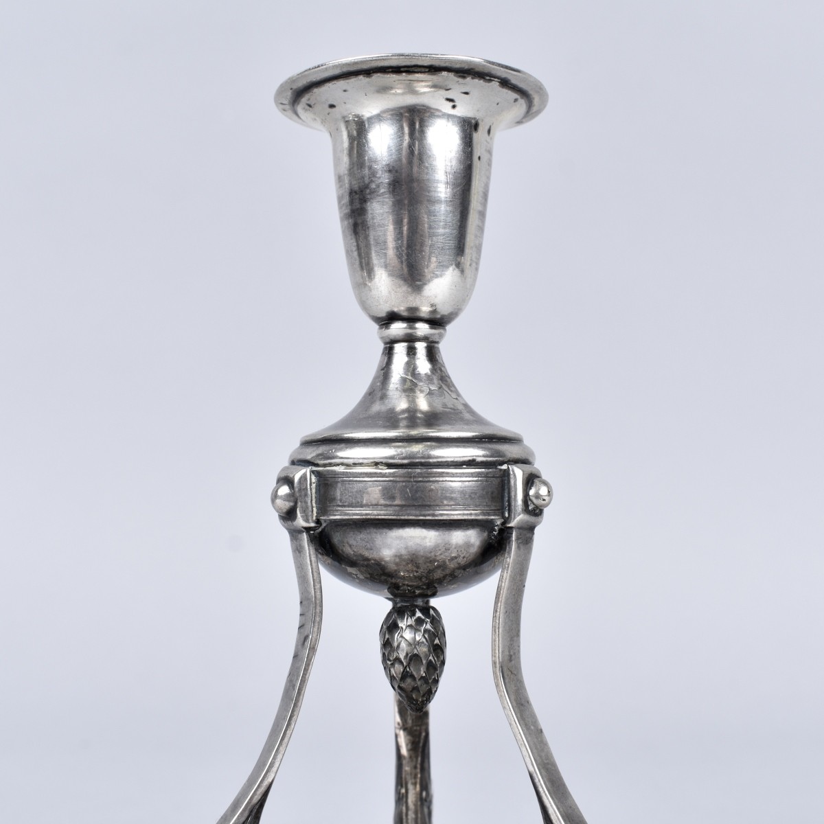 18th C. Mexican Silver Candlestick