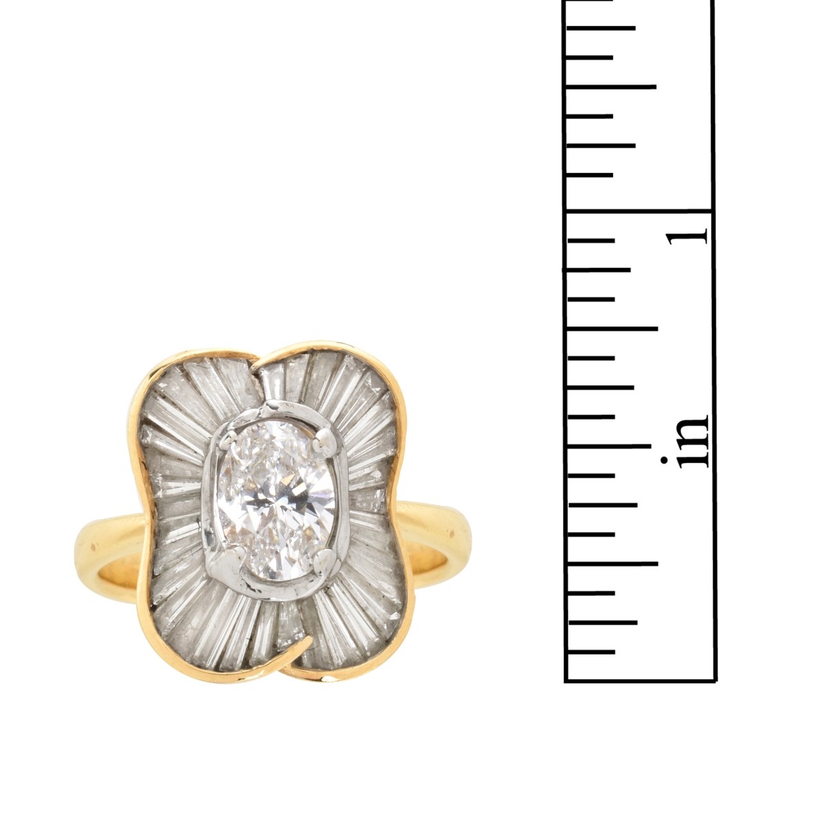 Diamond and 18K Ring