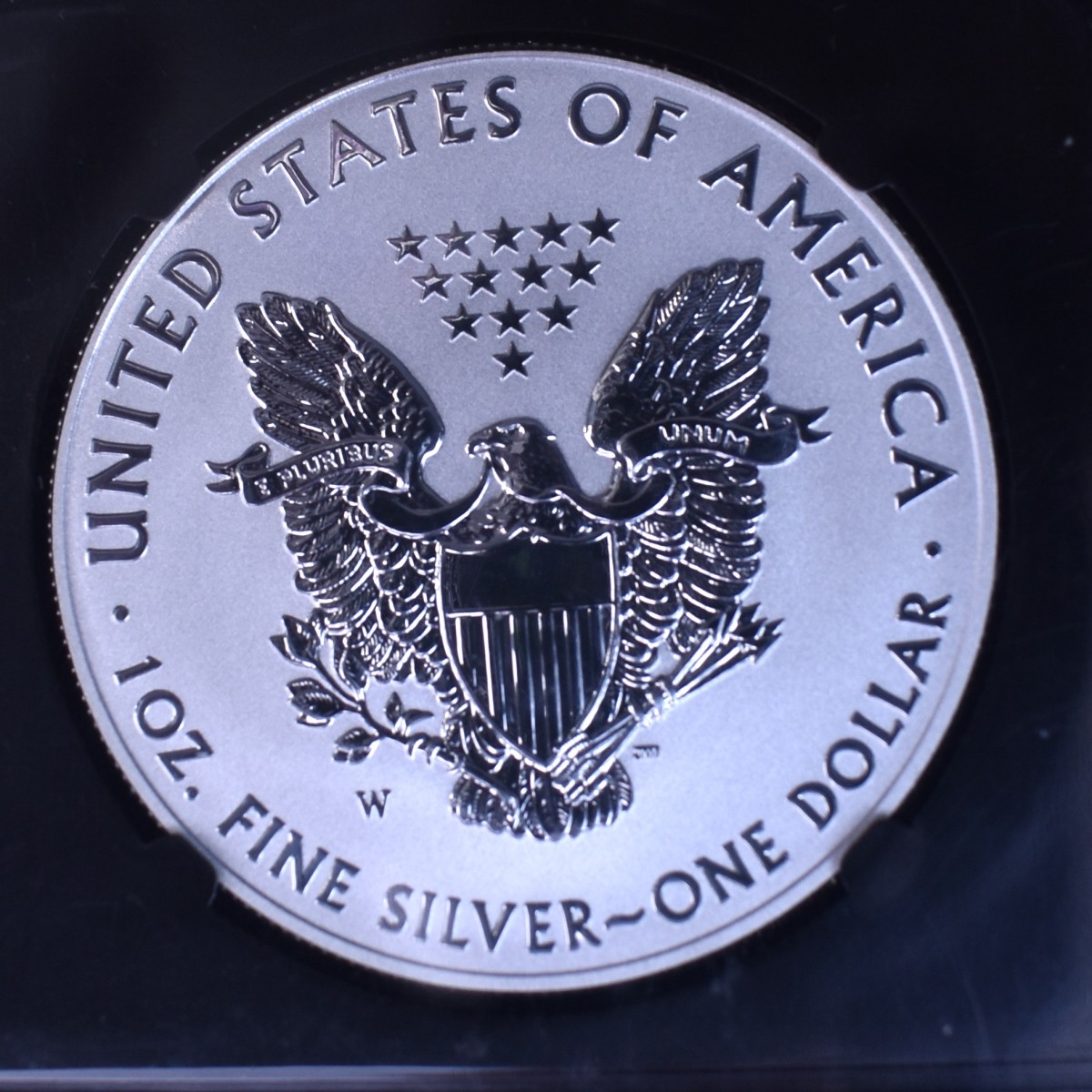 Three $1 Silver Eagle Slabbed 1 Oz. Coins