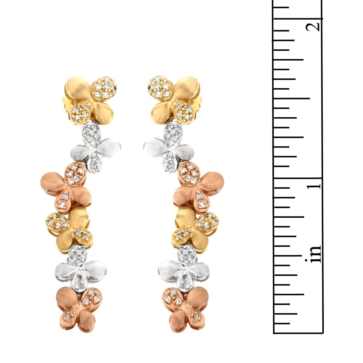 Diamond and 14K Earrings