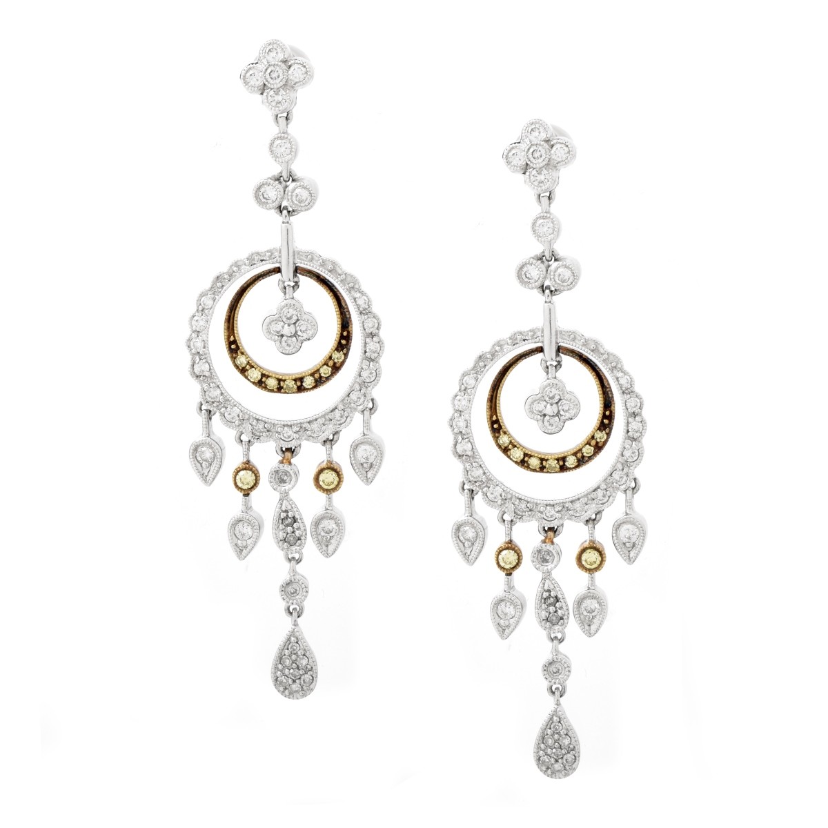 Diamond and 14K Earrings