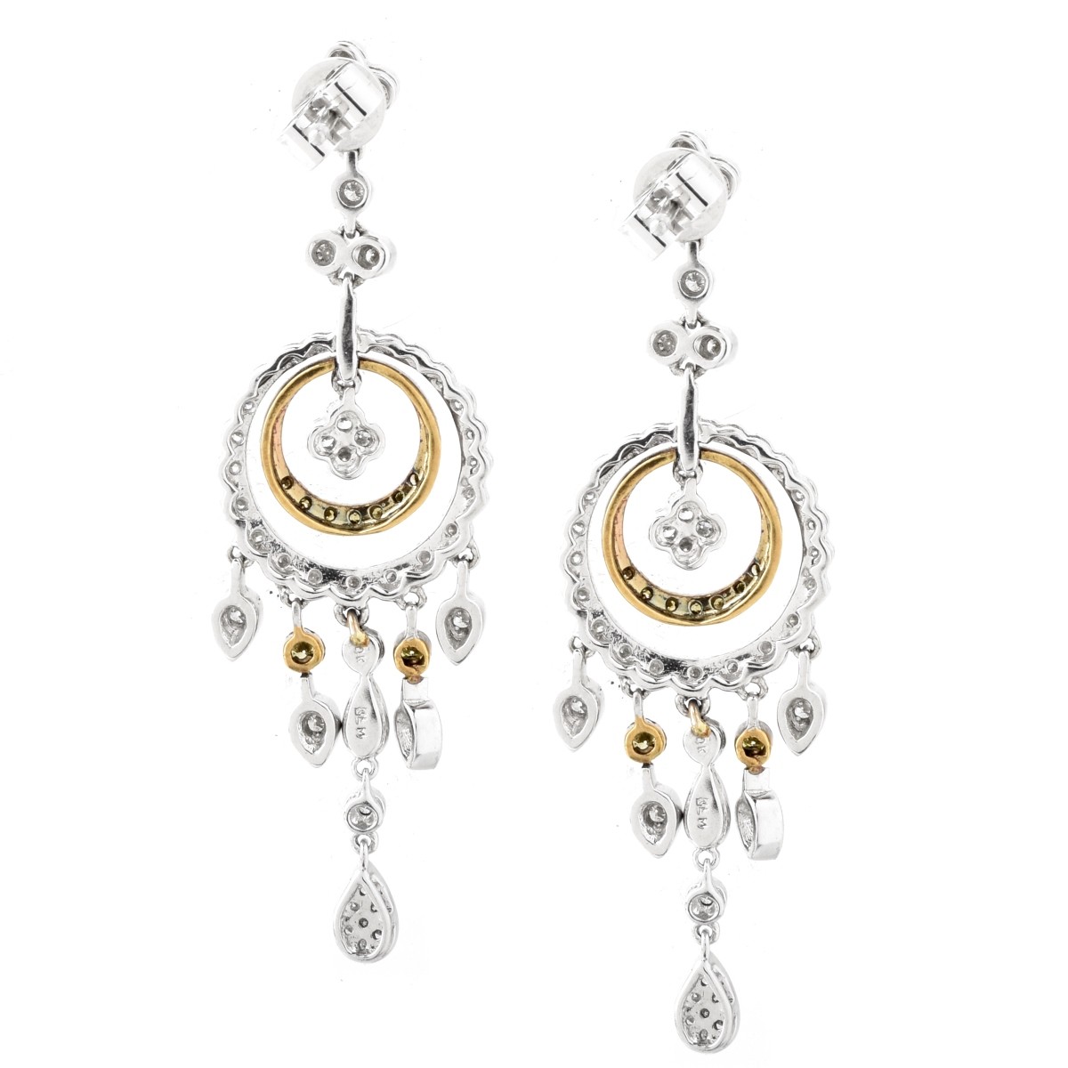 Diamond and 14K Earrings