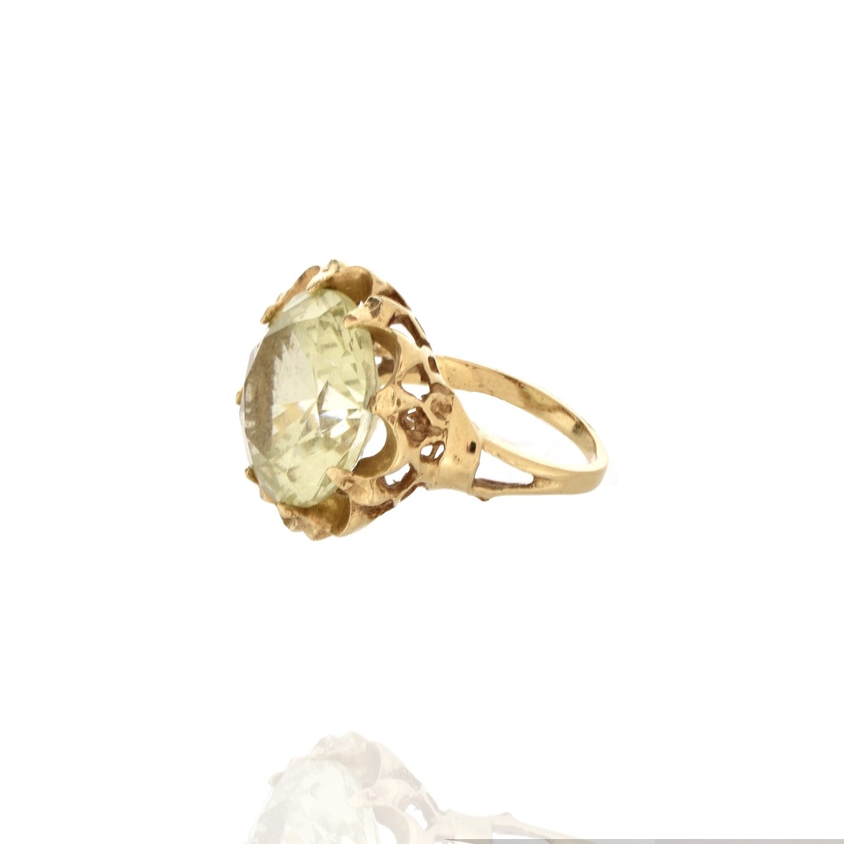 Citrine and 14K Ring