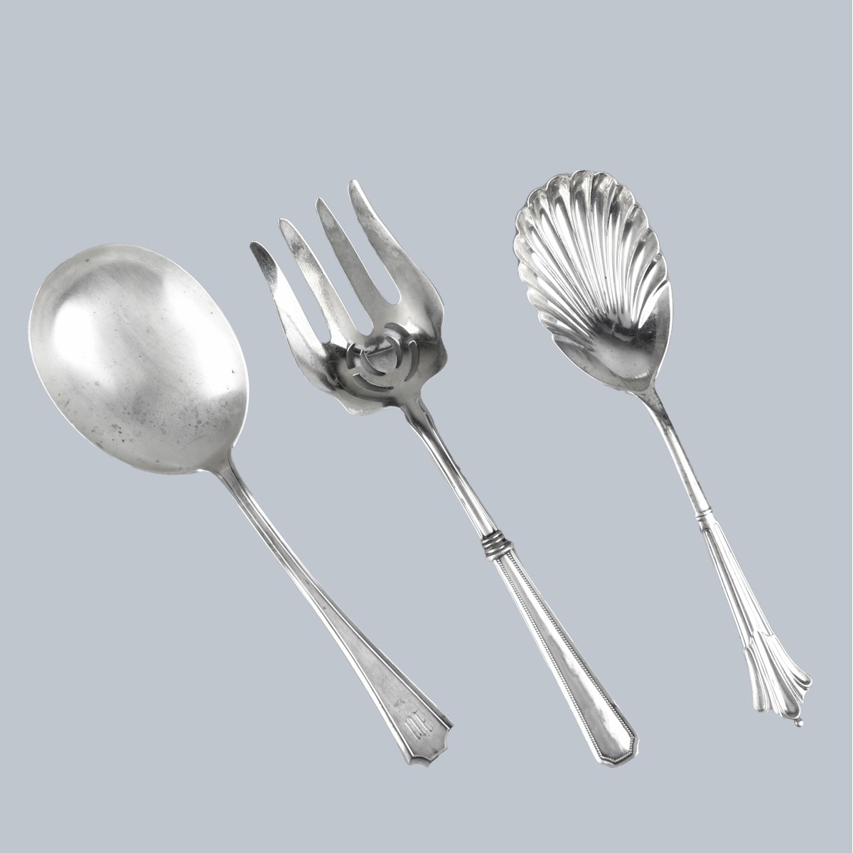 Three Vintage Sterling Silver Tableware