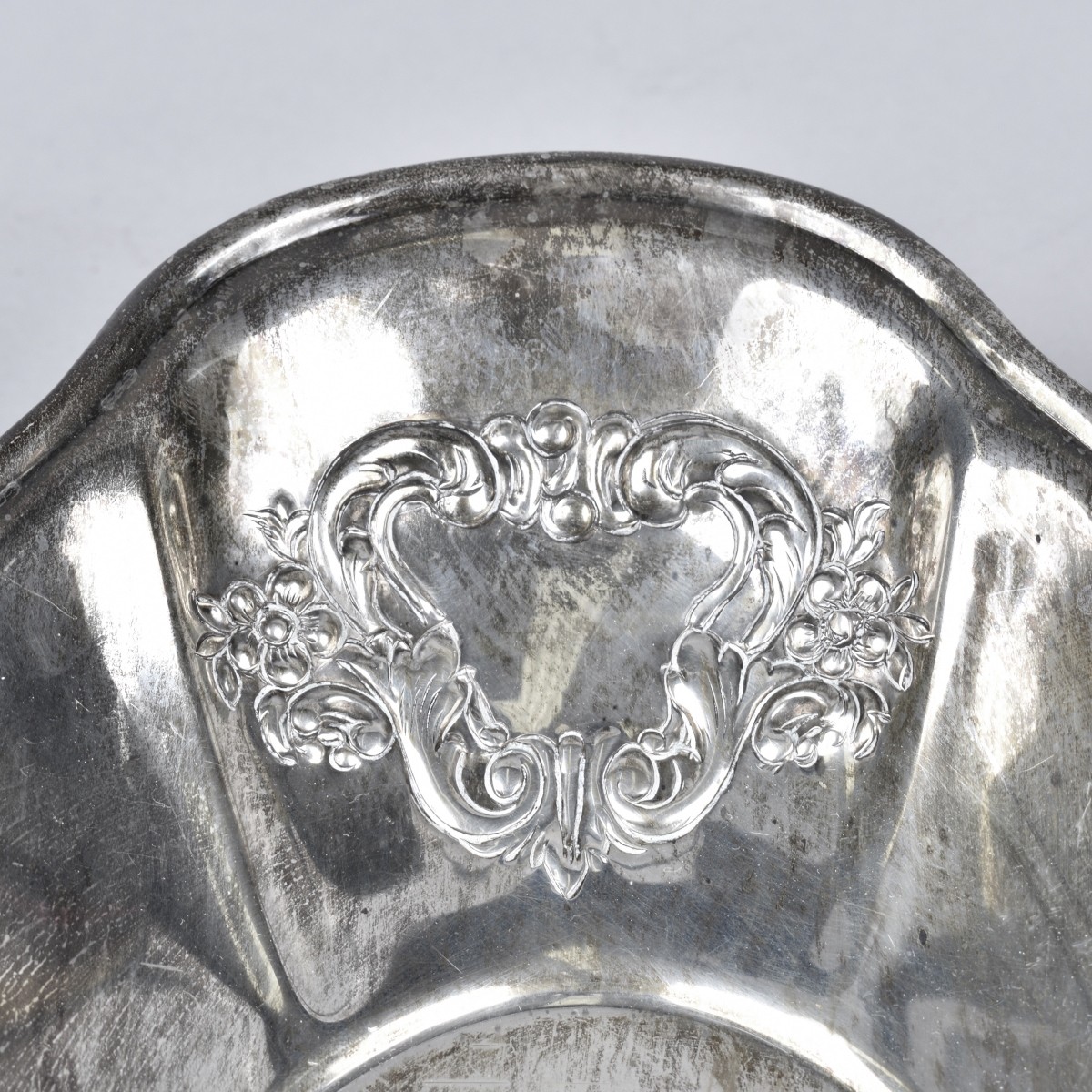 Art Nouveau Sterling Bread Tray