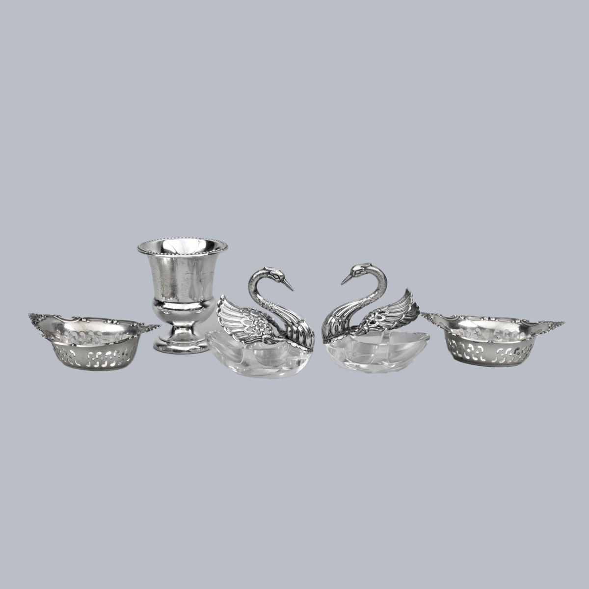 Five Vintage Sterling Silver Tableware