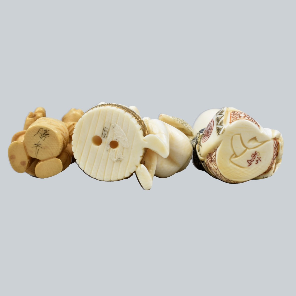 Three Japanese Netsuke Figurines