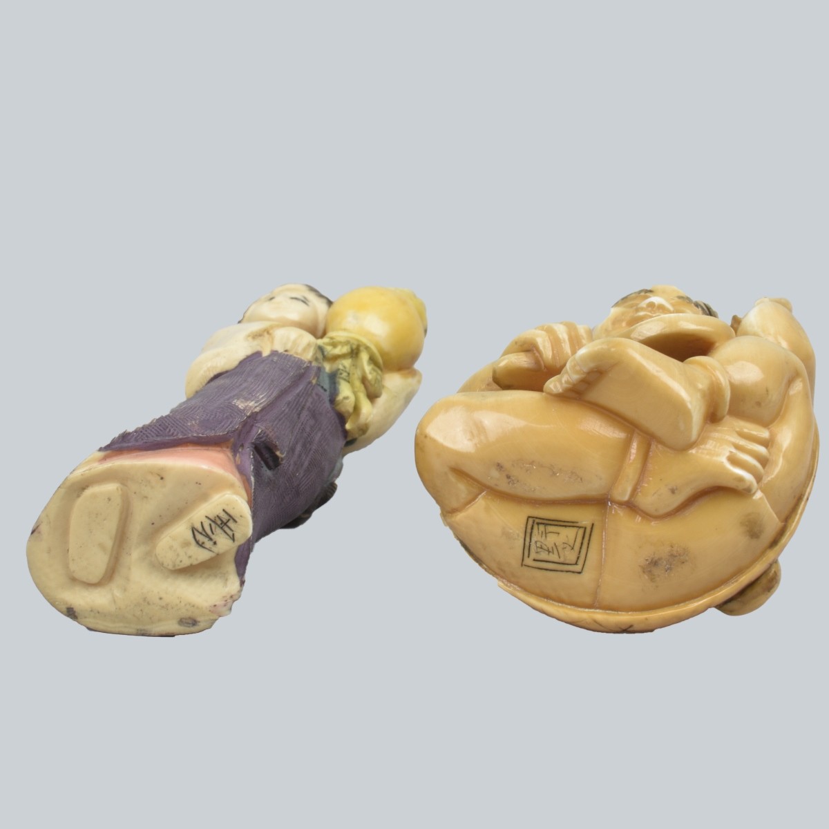 Three Japanese Netsuke Figurines