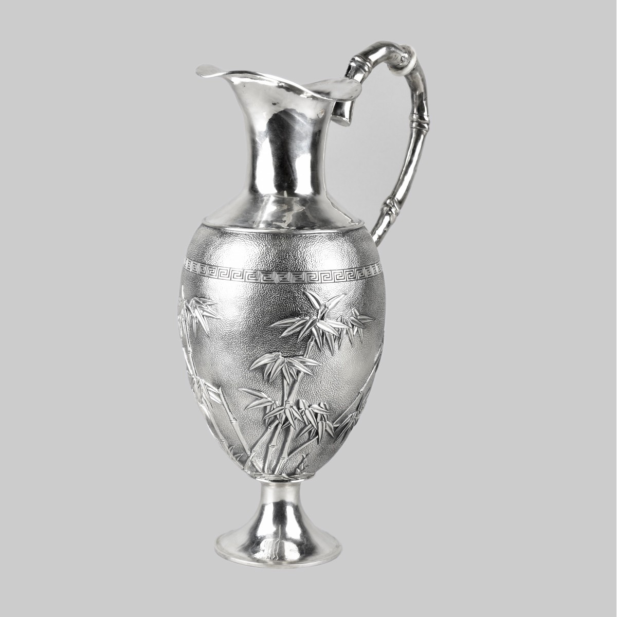 Chinese Silver Water Pitcher