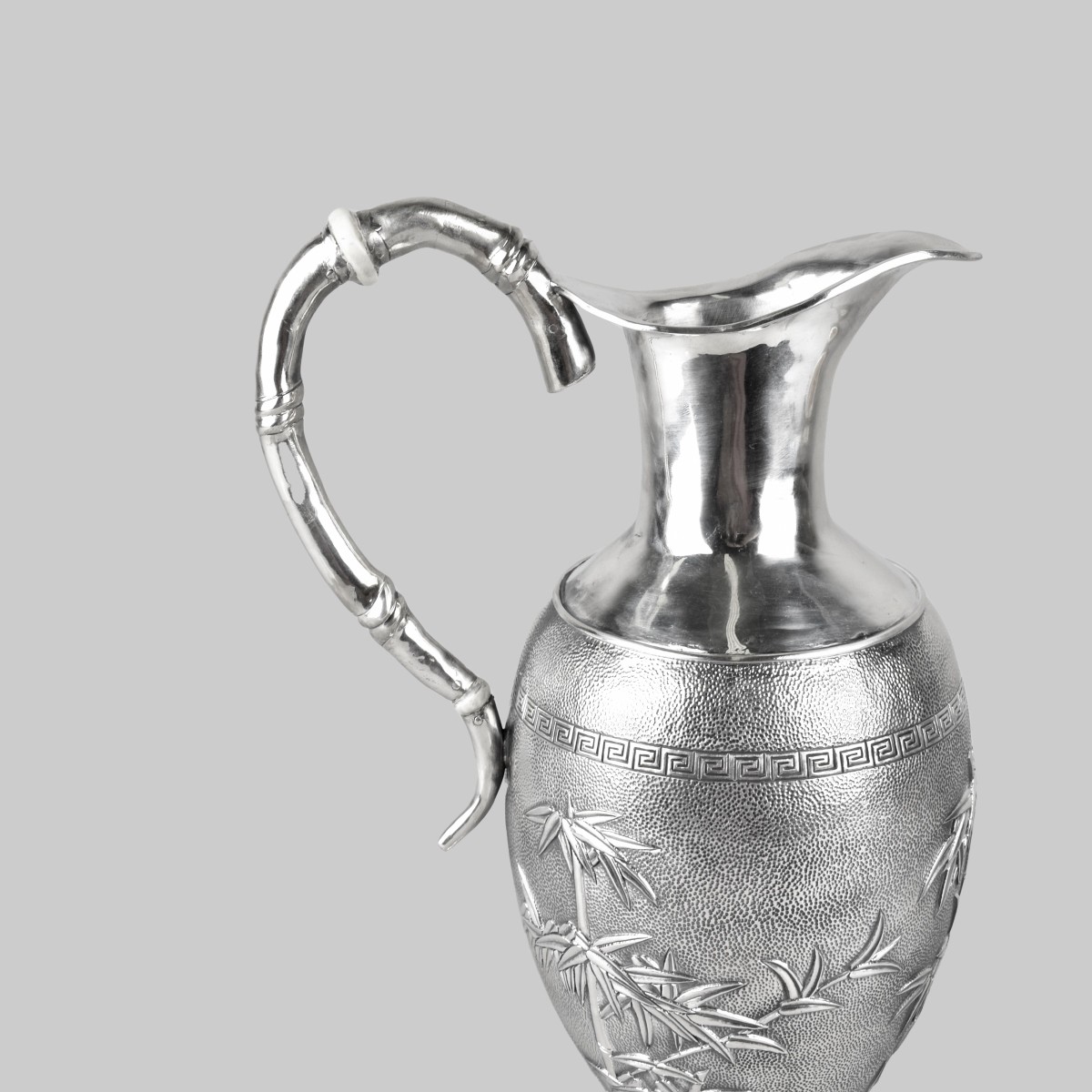 Chinese Silver Water Pitcher