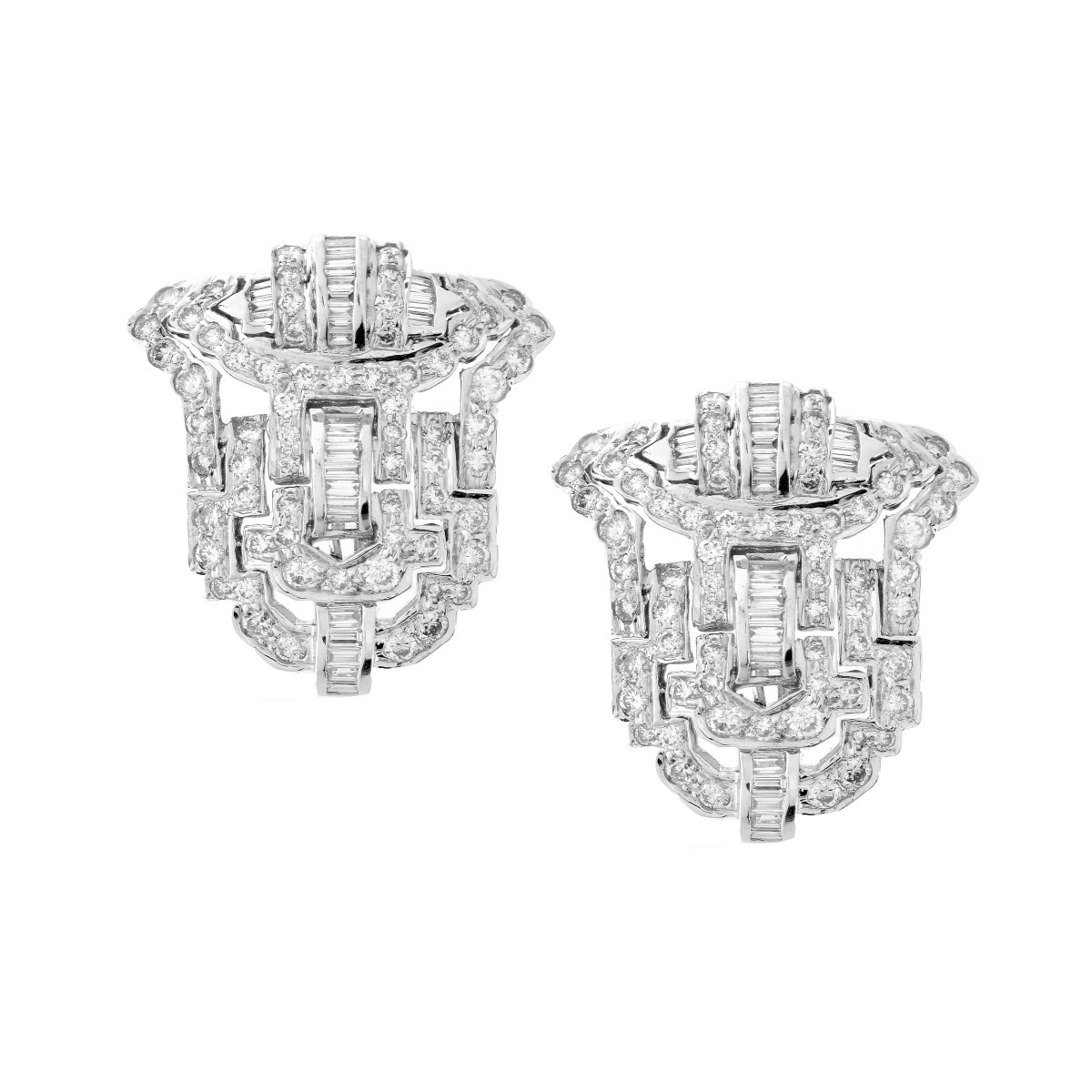 Diamond and 18K Earrings