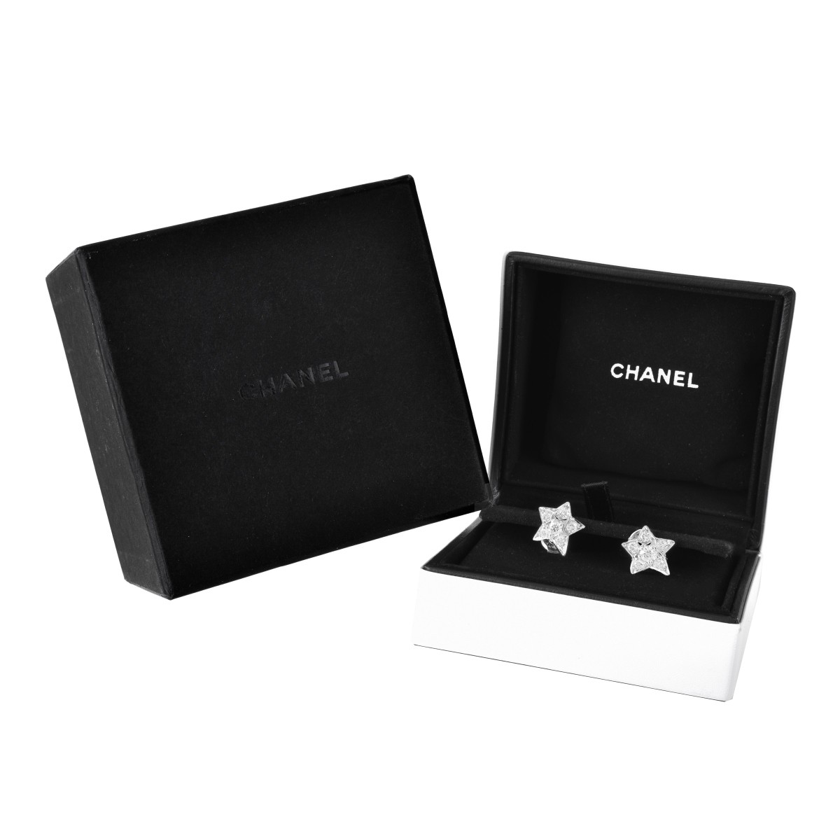 Chanel Diamond and 18K Ear Studs