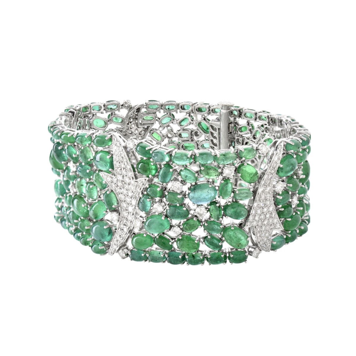 Emerald, Diamond and 18K Bracelet