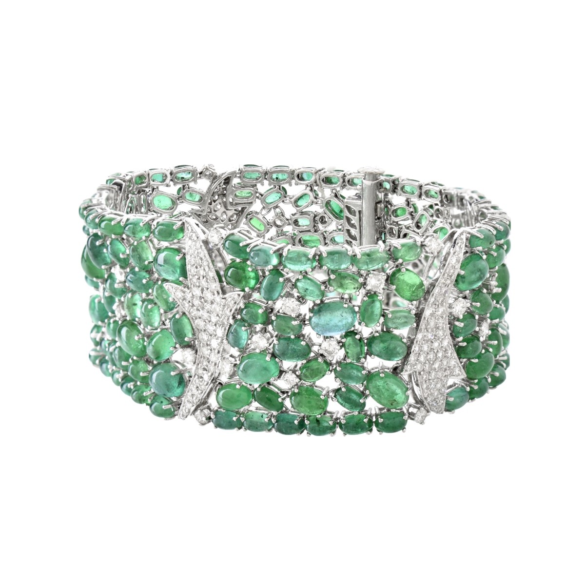 Emerald, Diamond and 18K Bracelet