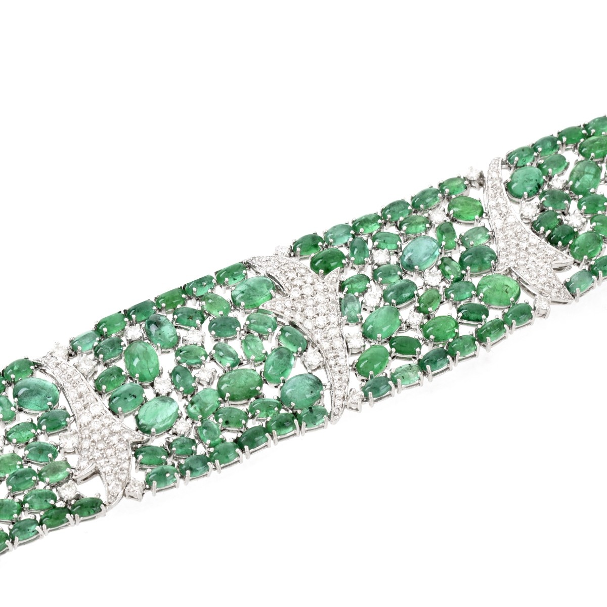 Emerald, Diamond and 18K Bracelet