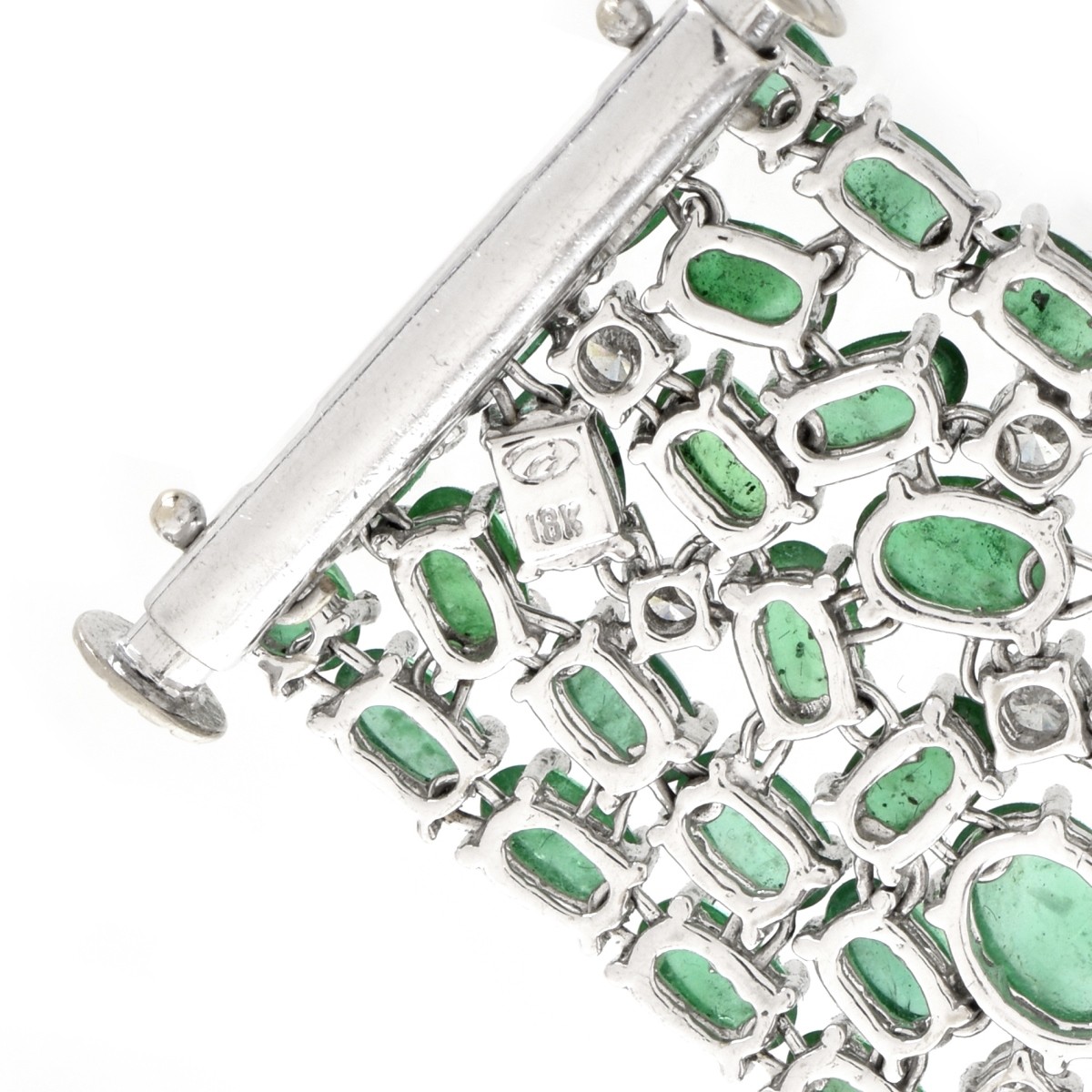 Emerald, Diamond and 18K Bracelet