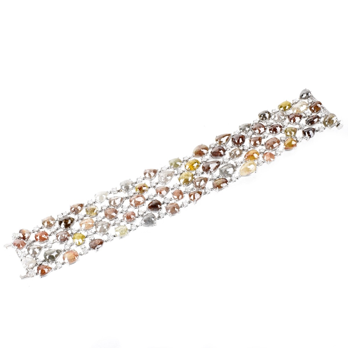 Fancy Diamond and 18K Bracelet