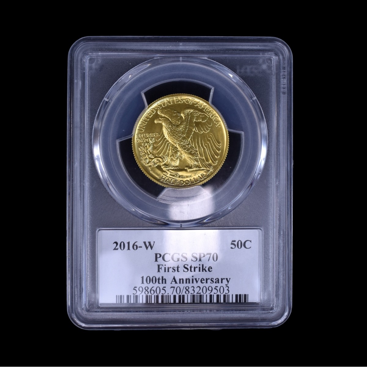 2016-W 50C Walking Liberty Gold Coin