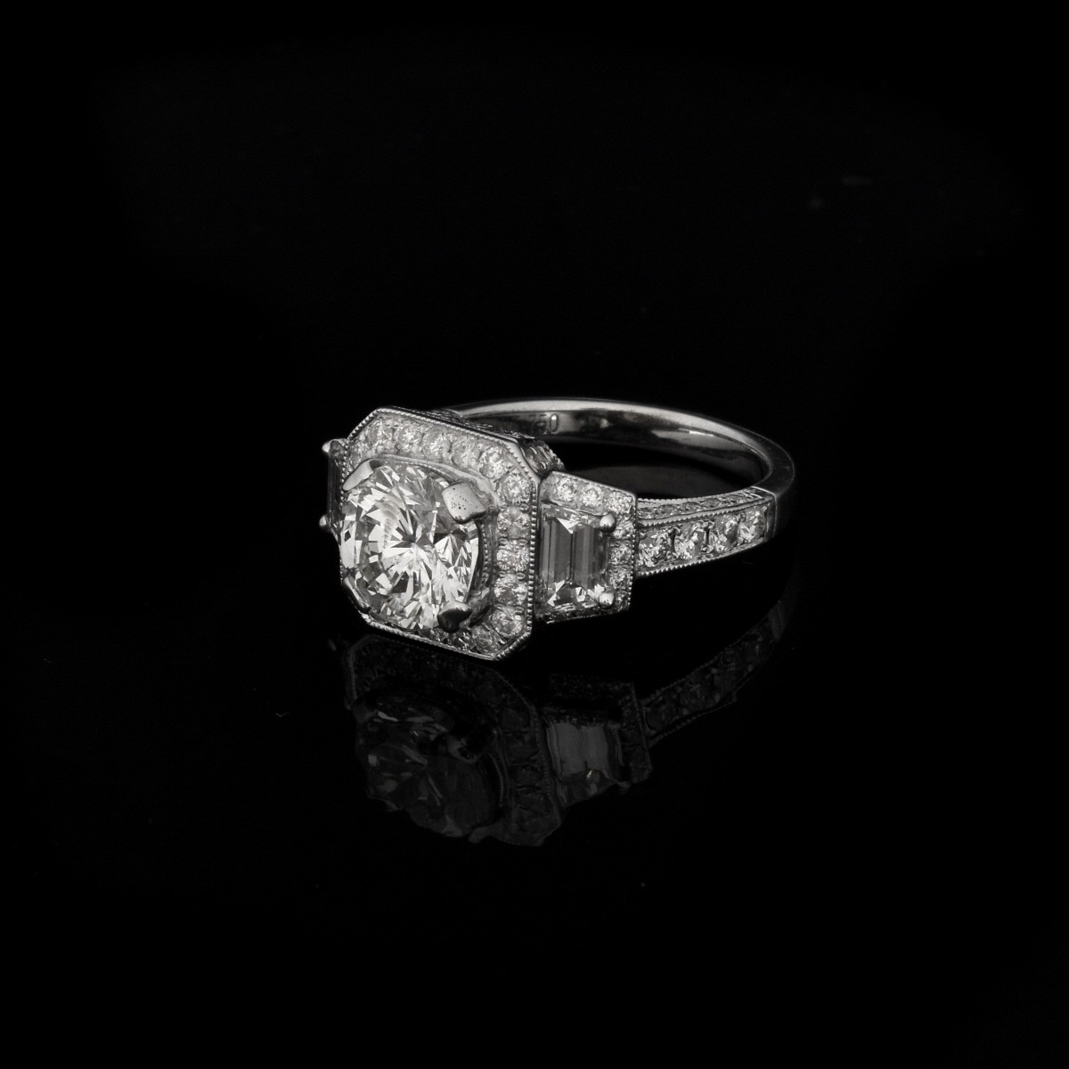 Diamond and 18K Ring