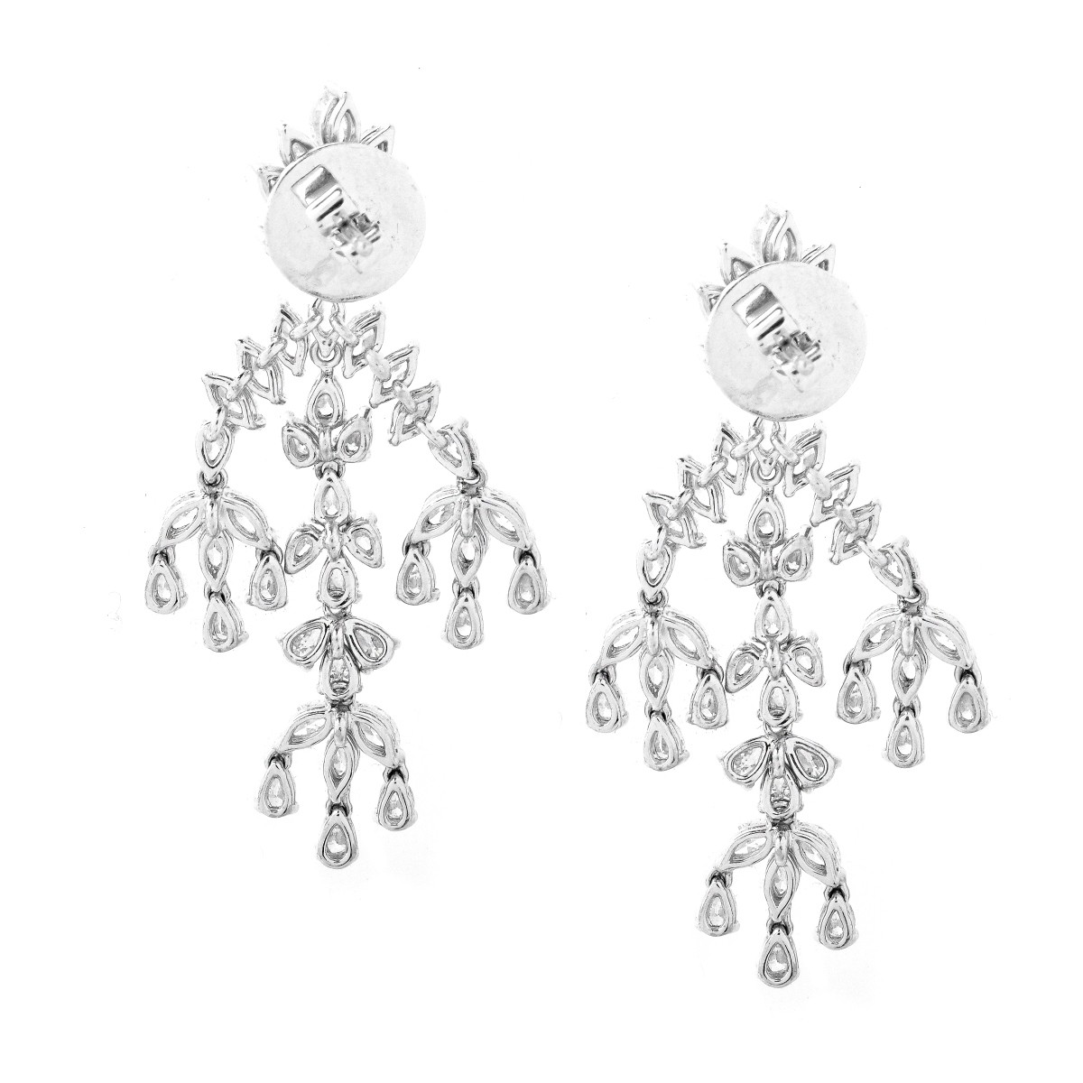 Diamond and 18K Earrings