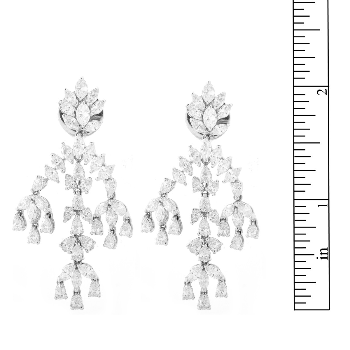 Diamond and 18K Earrings