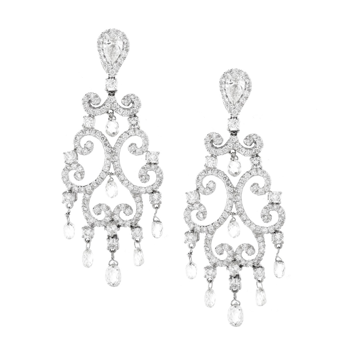 Diamond and 18K Earrings