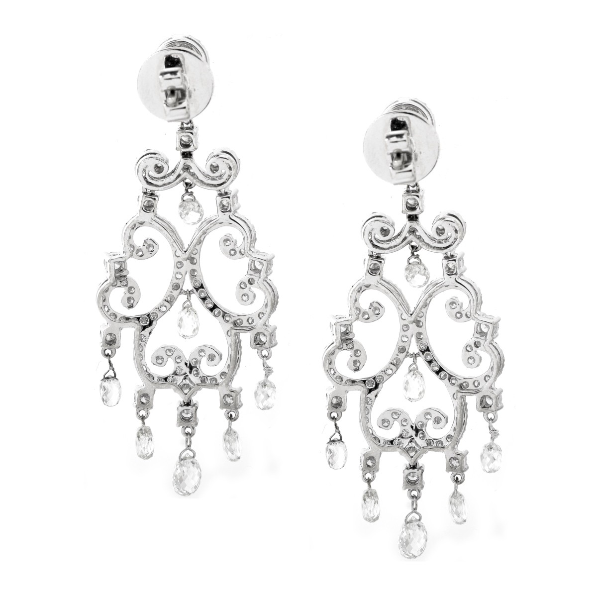 Diamond and 18K Earrings