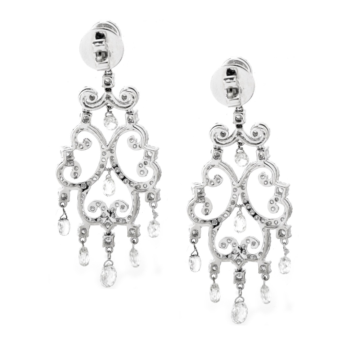 Diamond and 18K Earrings