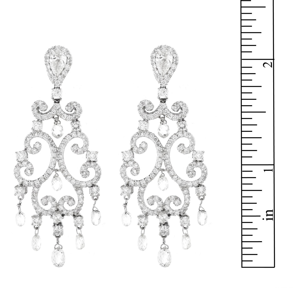 Diamond and 18K Earrings