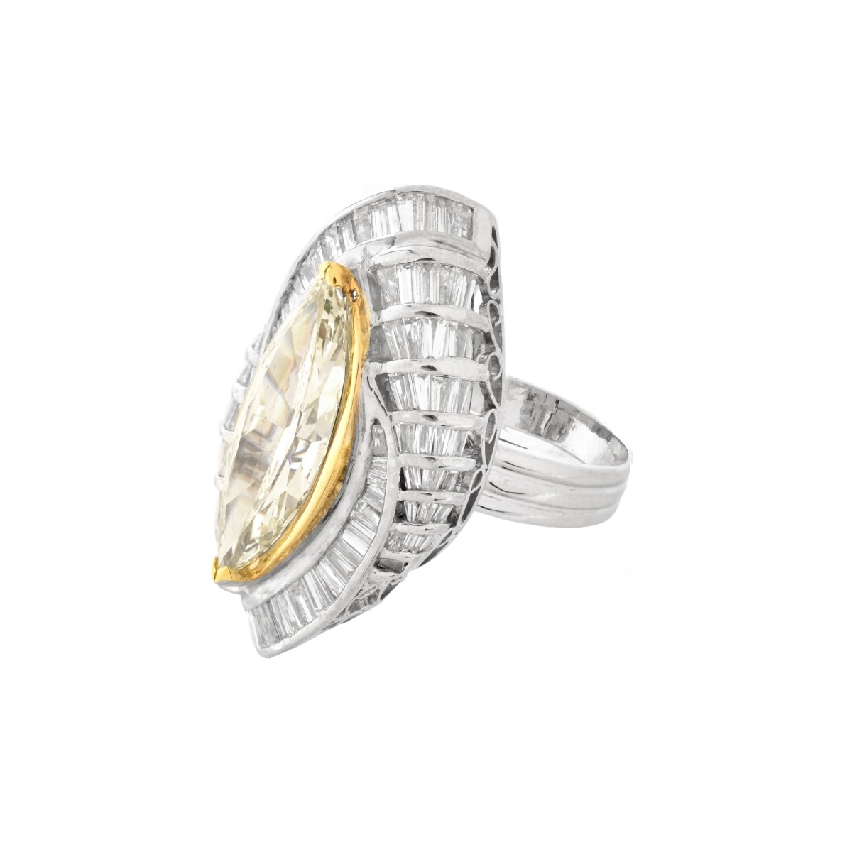 Fancy Diamond and 18K Ring / Pendant